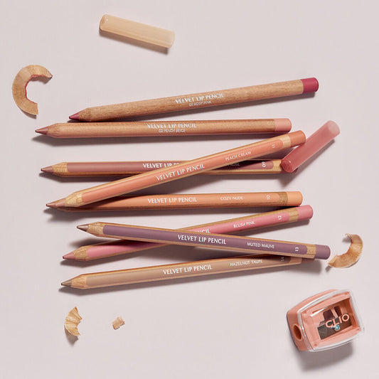 送專用筆刨✨唇形精緻度 UP✨CLIO Velvet Lip Pencil 絲絨柔滑結合唇線筆🎀