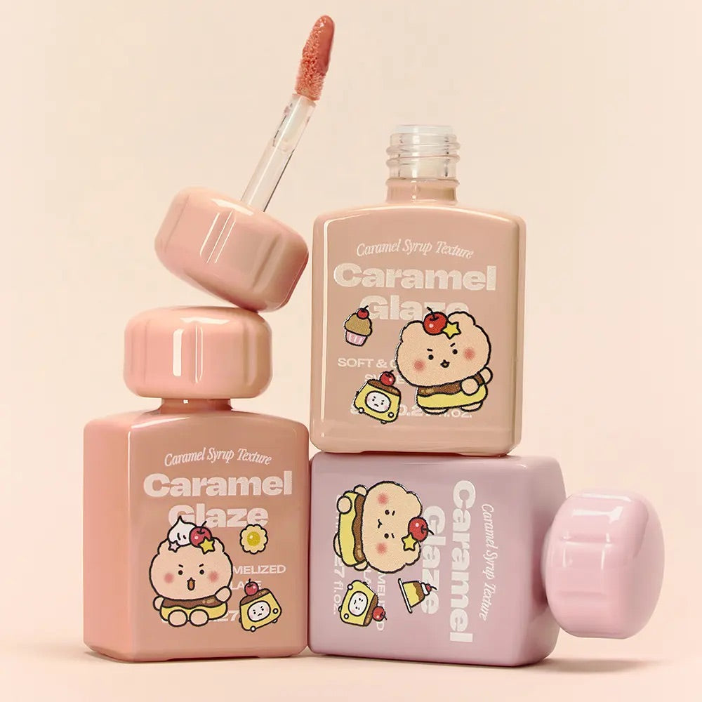 送mini唇釉✨韓國小眾彩妝Alternative Stereo x 土豆熊 Lip Potion Caramel Glaze自然立體焦糖水潤唇釉🌹