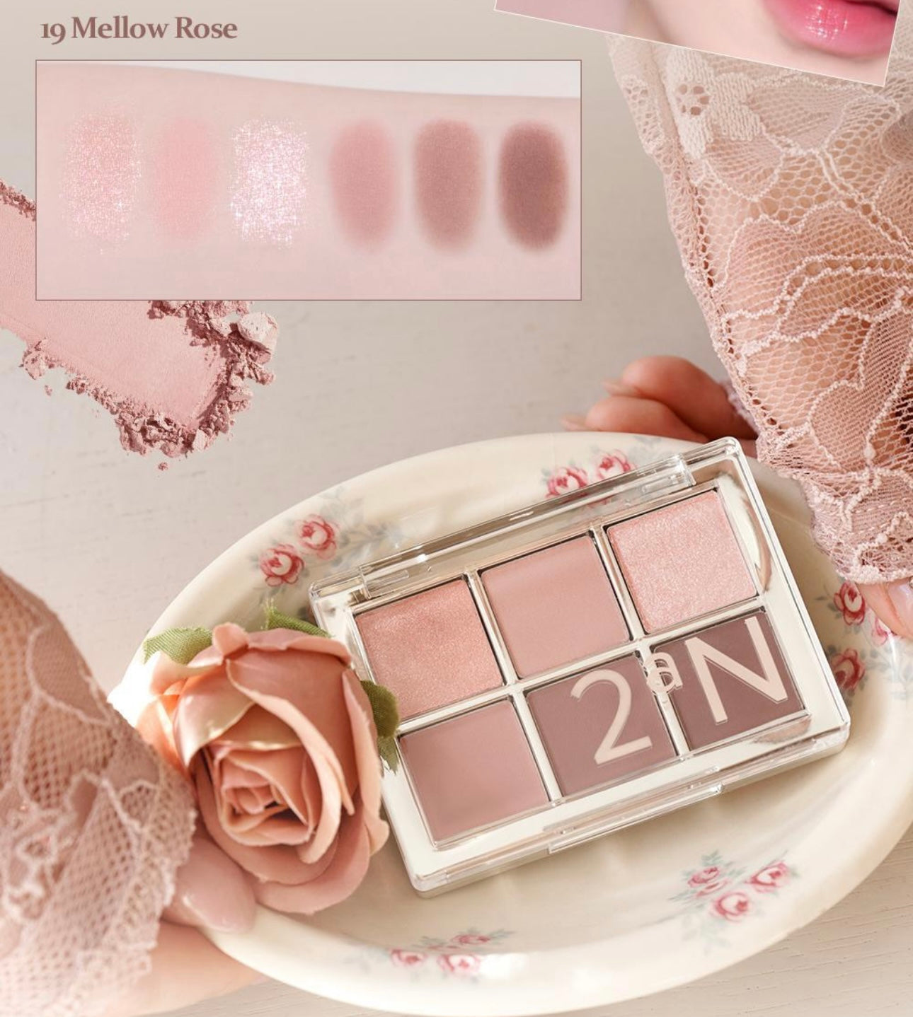 送染眉膏✨🌹2aN「Better Me」玫瑰調眼影盤｜新色上市・限量眉彩膏套裝