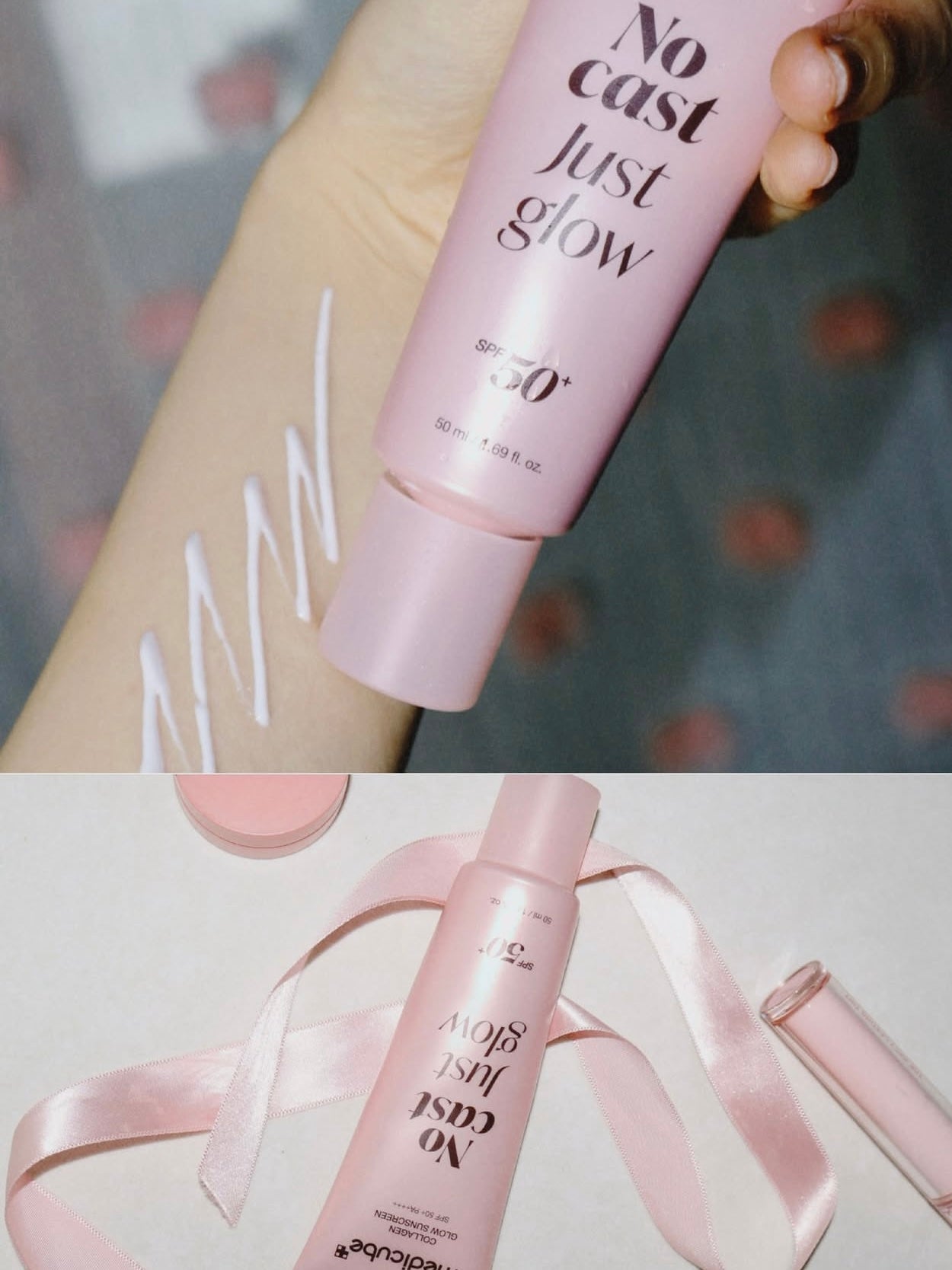 水光爆棚的秘密 ✨MEDICUBE膠原蛋白胜肽美肌光澤防曬乳☀️🎀No Cast Just Glow Collagen Glow Sunscreen