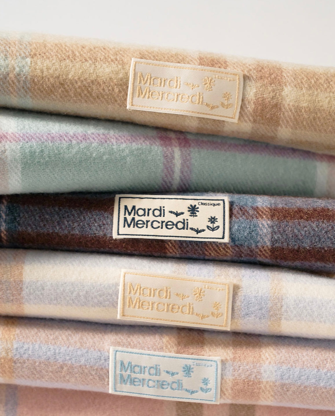 冬日必備單品🔥MARDI MERCREDI 羊毛格紋圍巾🐏6色可選MARDI MERCREDI WOOL MUFFLER CHECK
