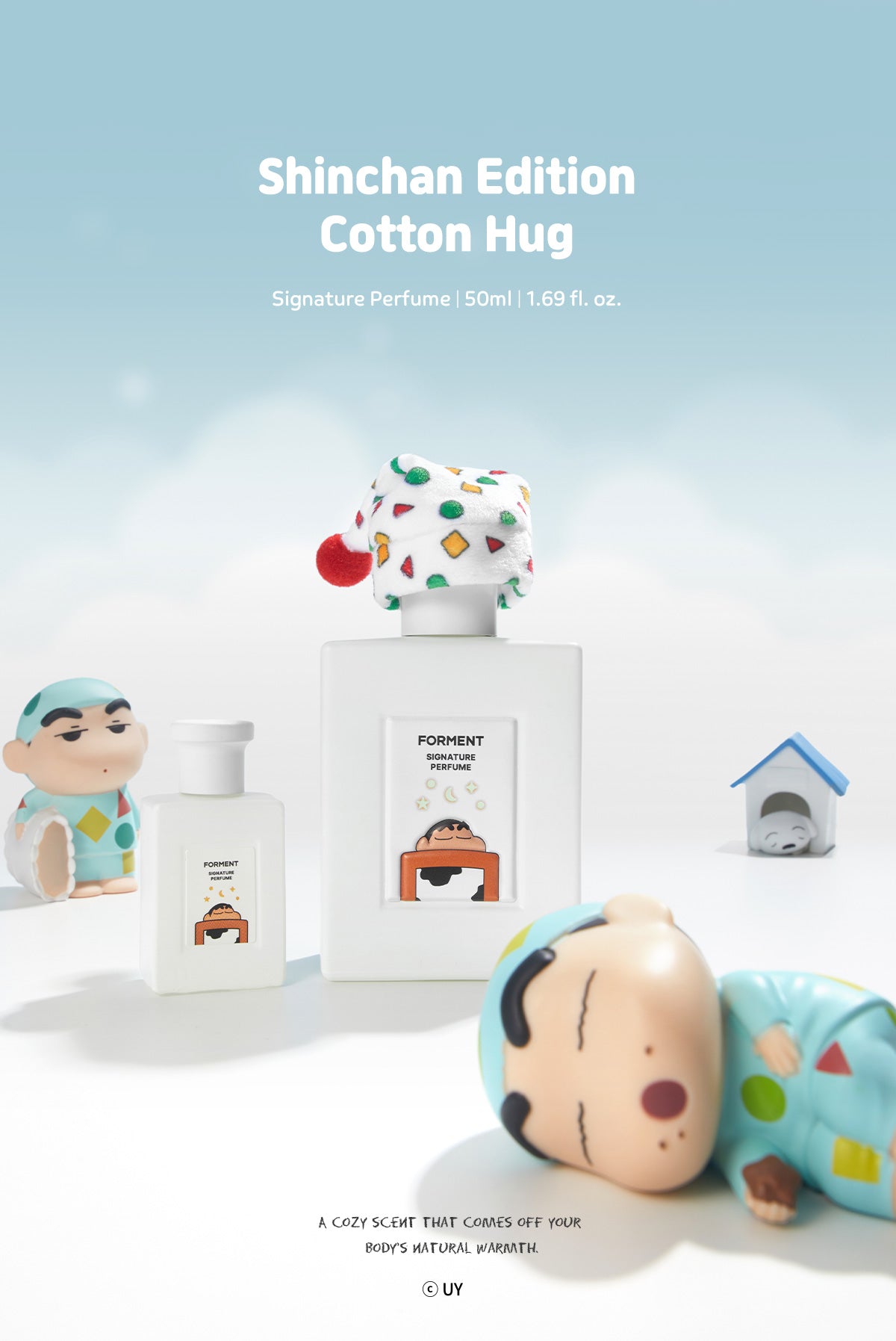 2024年冬季限量版Forment x蠟筆小新 Cotton Hug 擁抱棉花香水☁️