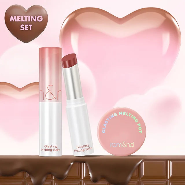 Romand水波亮澤果凍感有色潤唇膏2枝裝+ 唇凍Glasting套裝🎁