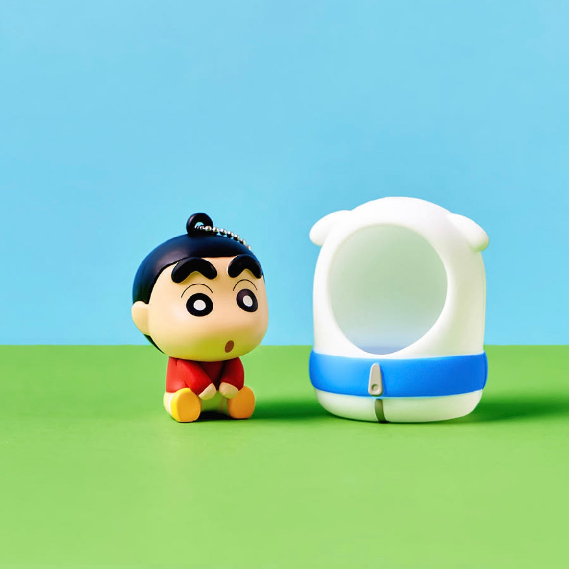 蠟筆小新睡袋造型吊飾公仔盲盒🛏️💤