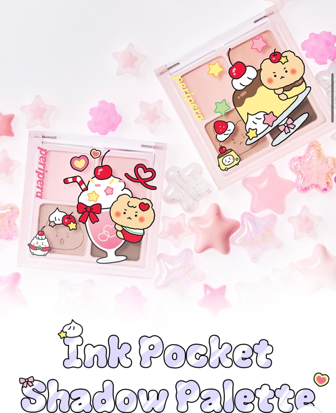 送土豆熊磁吸手機支架✨ Peripera × 土豆熊Ink Pocket 買色眼影盤