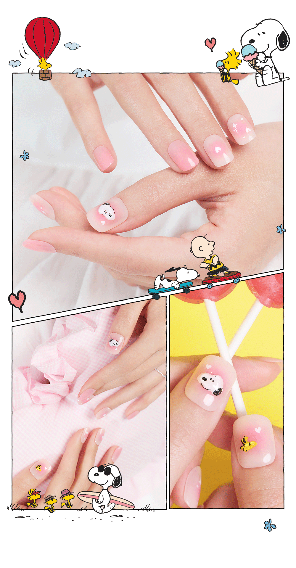 張員瑛Pick 🌟 Dashing Diva Magic Press × Snoopy 聯名系列手/腳美甲貼片