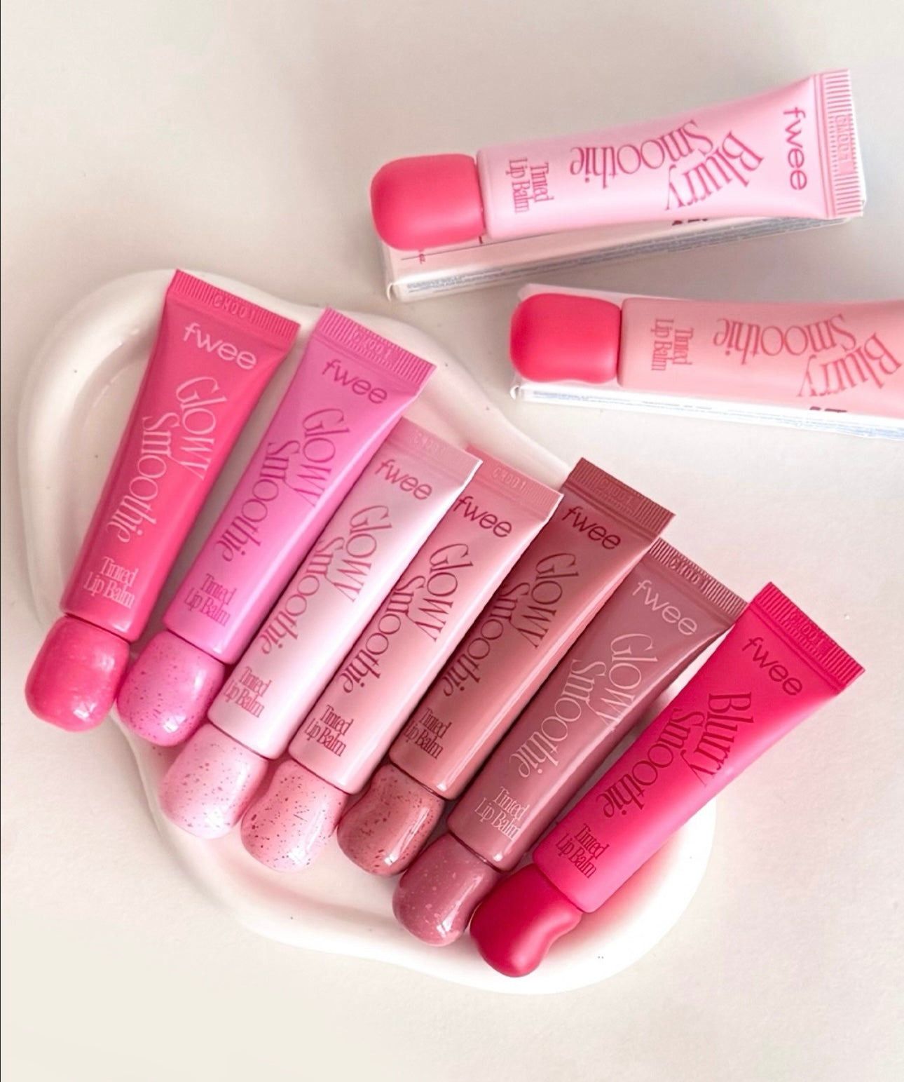 3大質地選擇💫fwee Smoothie Tinted Lip Balm 冰沙護唇膏系列🍧Glowy / Blurry / Melting