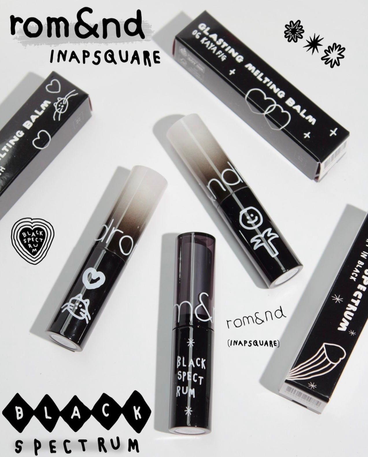 ROMAND水波亮澤果凍感有色潤唇膏🖤 | ROMAND INAPSQUARE GLASTING MELTING BALM