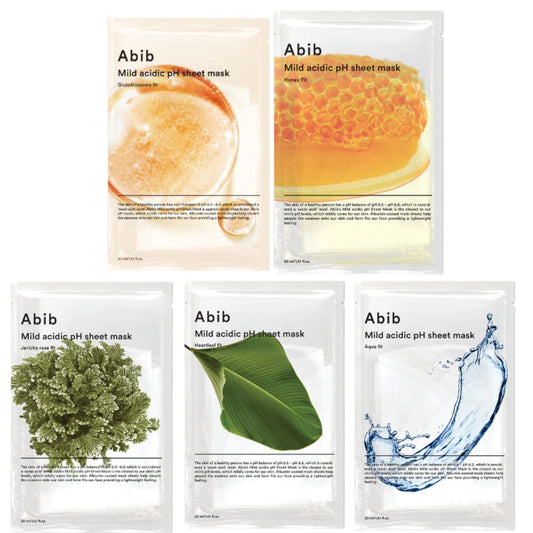 Abib 溫和弱酸pH面膜系列⭐️Abib Mild acidic pH sheet mask 復活草 / 蜂蜜/穀胱甘肽/水解膠原蛋白/魚腥草