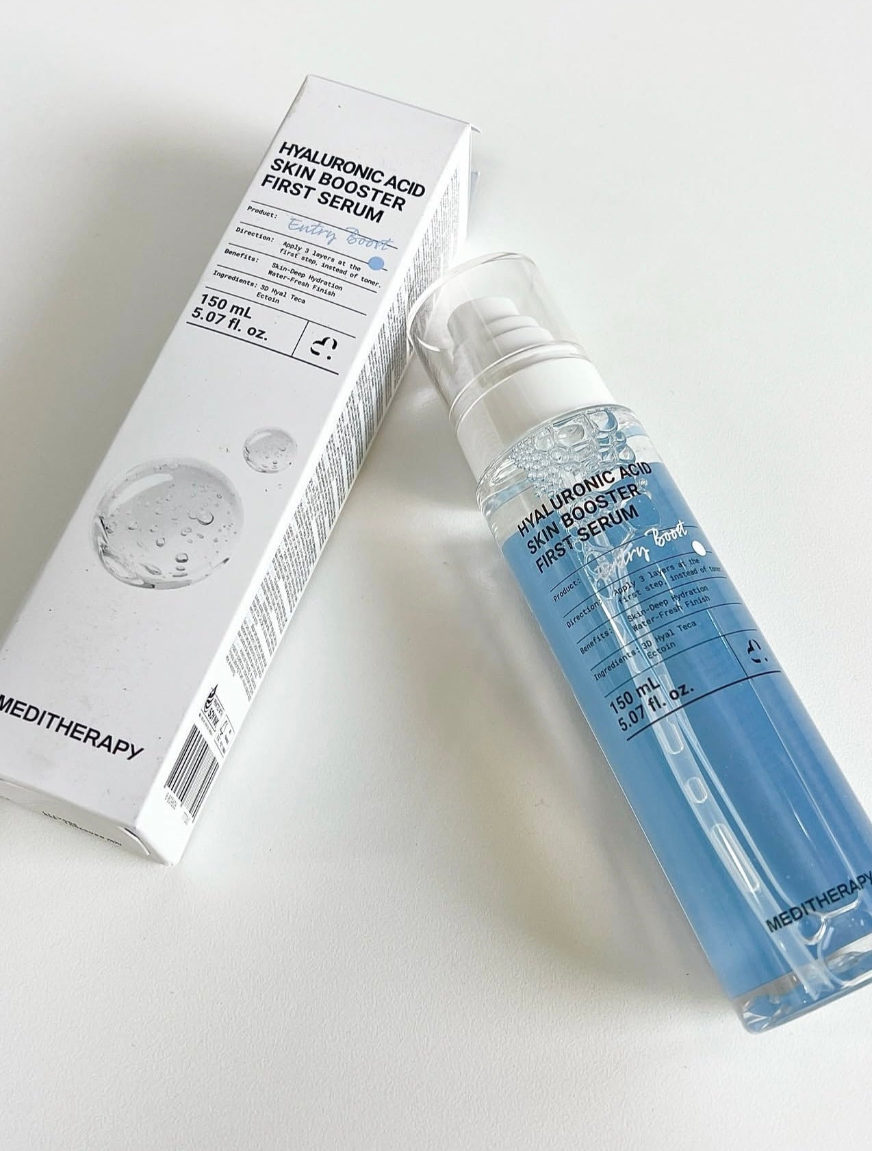 韓國美妝達人PONY自用推薦💫 乾燥肌救星！ MEDITHERAPY 玻尿酸清爽肌底修護鎖水精華💧| HYALURONIC ACID SKIN BOOSTER FIRST SERUM 打造完美貼膚底妝✨