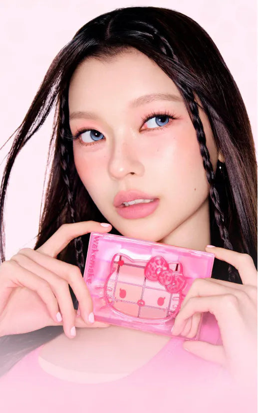 WakeMake Leopasd Hello Kitty Collection Soft Blurring Eye Palette 16色眼影盤✨
