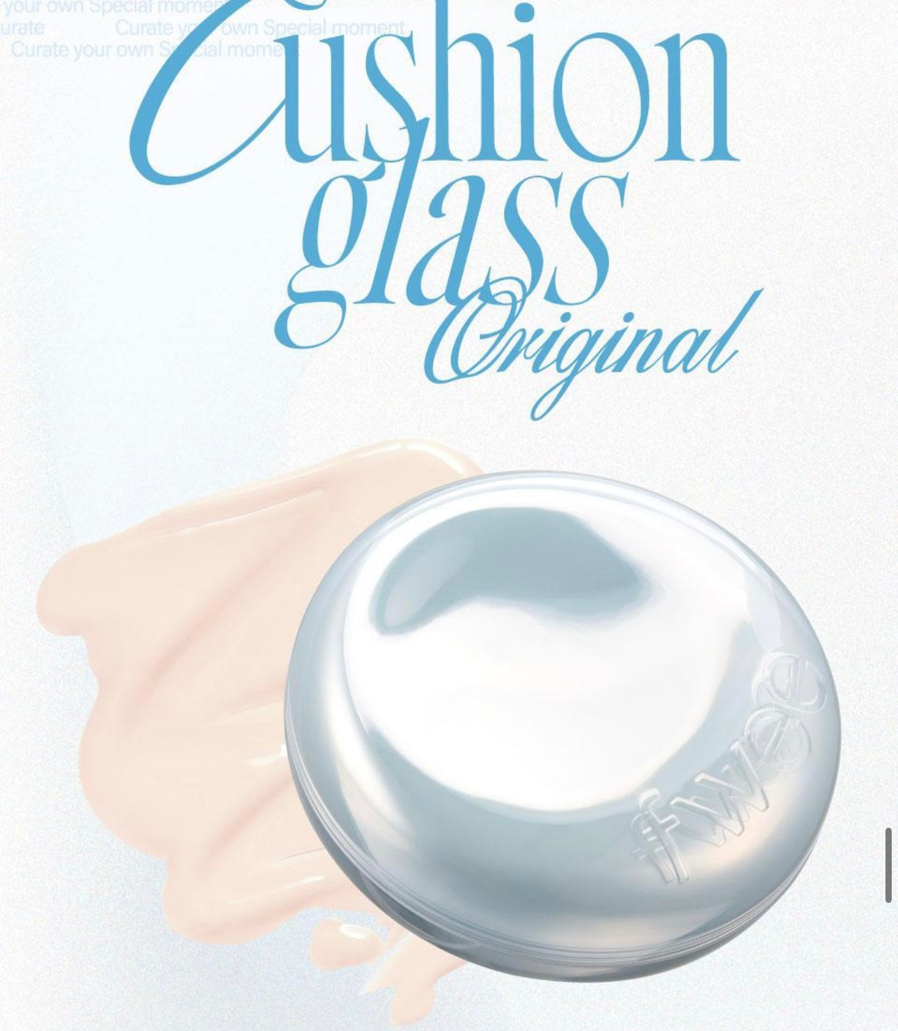 送土豆熊髮夾✨Fwee x土豆熊限定版🐻Cushion Glass Original 原生光澤肌氣墊粉底 SPF50+ PA+++💧