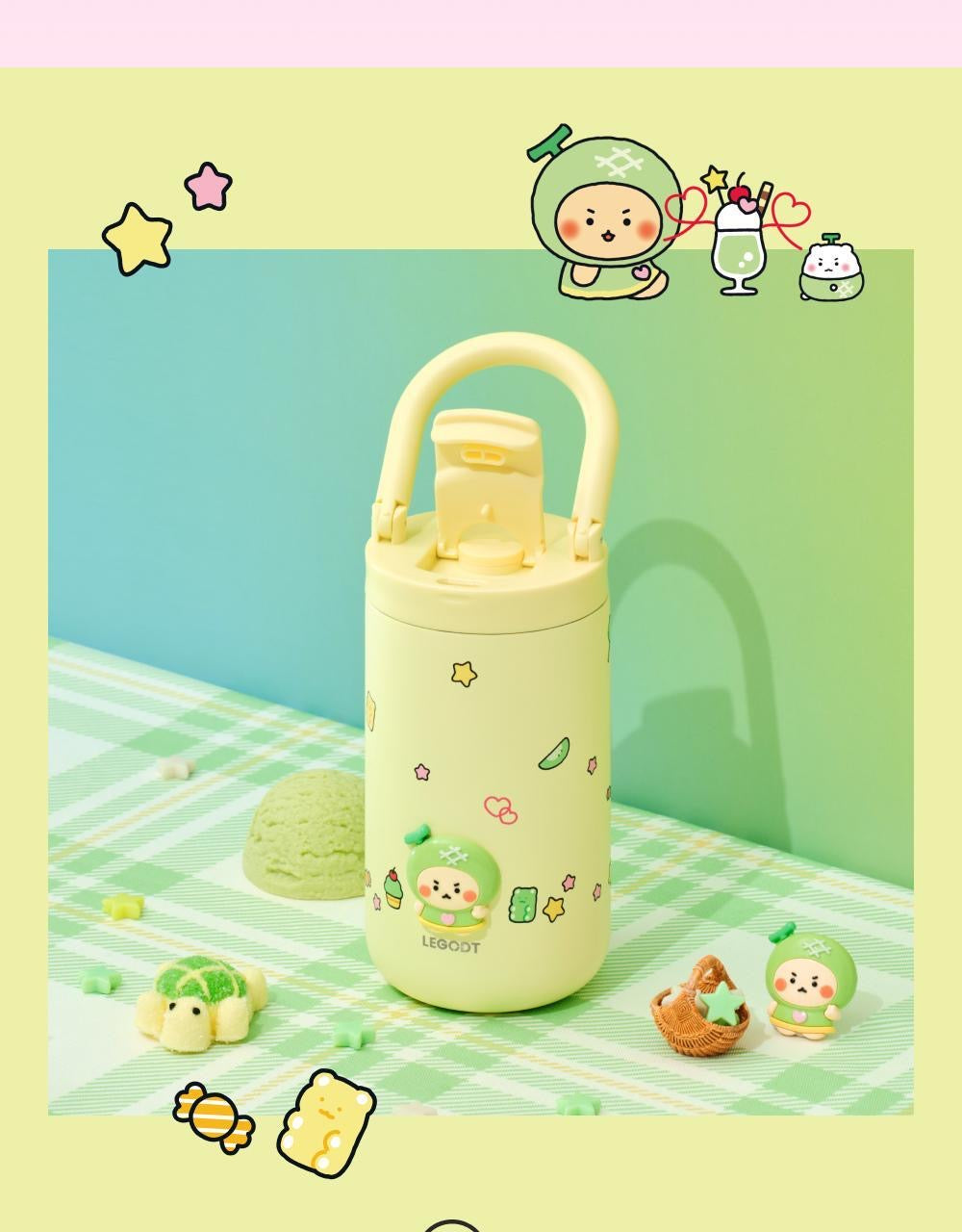 韓國人氣角色土豆熊 × OLIVE YOUNG 冷熱保溫杯LEGODT Loop Tumbler✨