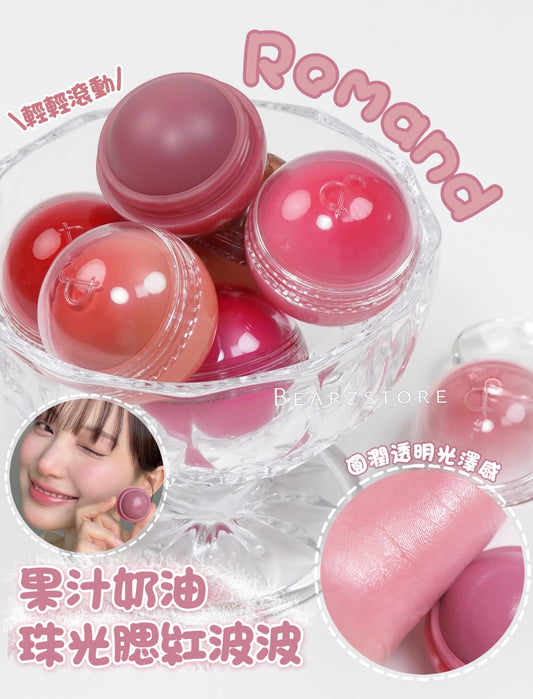 Romand 果汁水潤奶油珠光腮紅波波 | Romand The Juicy Roll Cheek 🔮