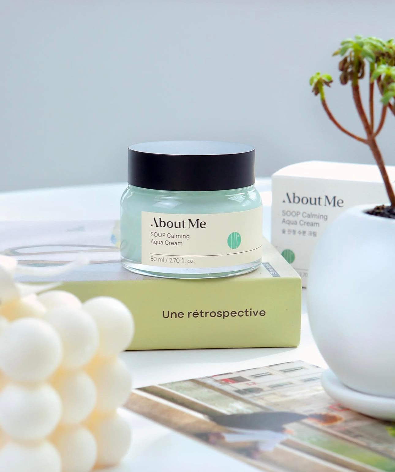 乾敏性皮膚首選⭐️ About Me強效鎮靜舒緩保濕面霜 | About Me SOOP Calming Aqua Cream☁️