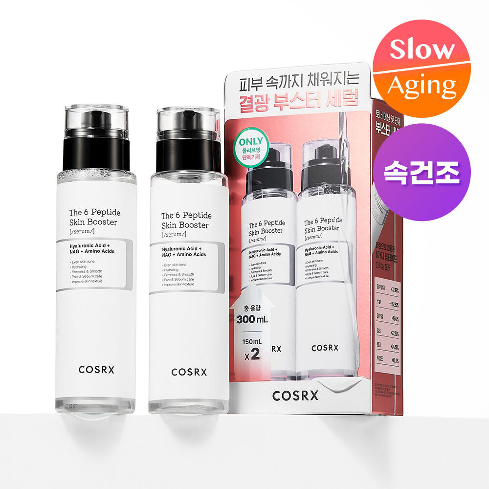 1+1裝✨一枝解決多種肌膚問題⭐️| Cosrx六重勝肽抗皺淡斑透明感精華肌底液 | Cosrx The 6 Peptide Skin Booster| 化解榜97%滿意度🙋🏼‍♀️