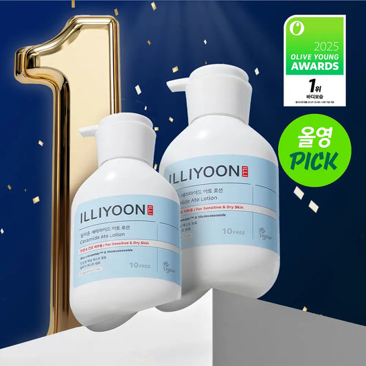 600ml+334ml✨Illiyoon神經酰胺身體乳液🧴| 敏感肌膚、濕疹肌膚都可以使用 ♪