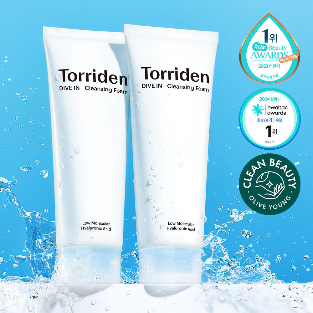 Torriden 弱酸性低分子透明質酸洗面套裝 Dive-In Low Molecular Hyaluronic Acid Cleansing