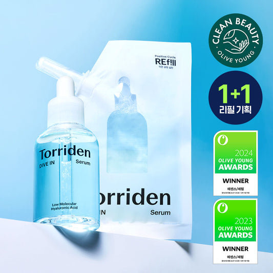1+1裝✨韓國精華排行榜第一名🥇「3秒精華」 Torriden低分子透明質酸深層強效補水抗敏精華☁️