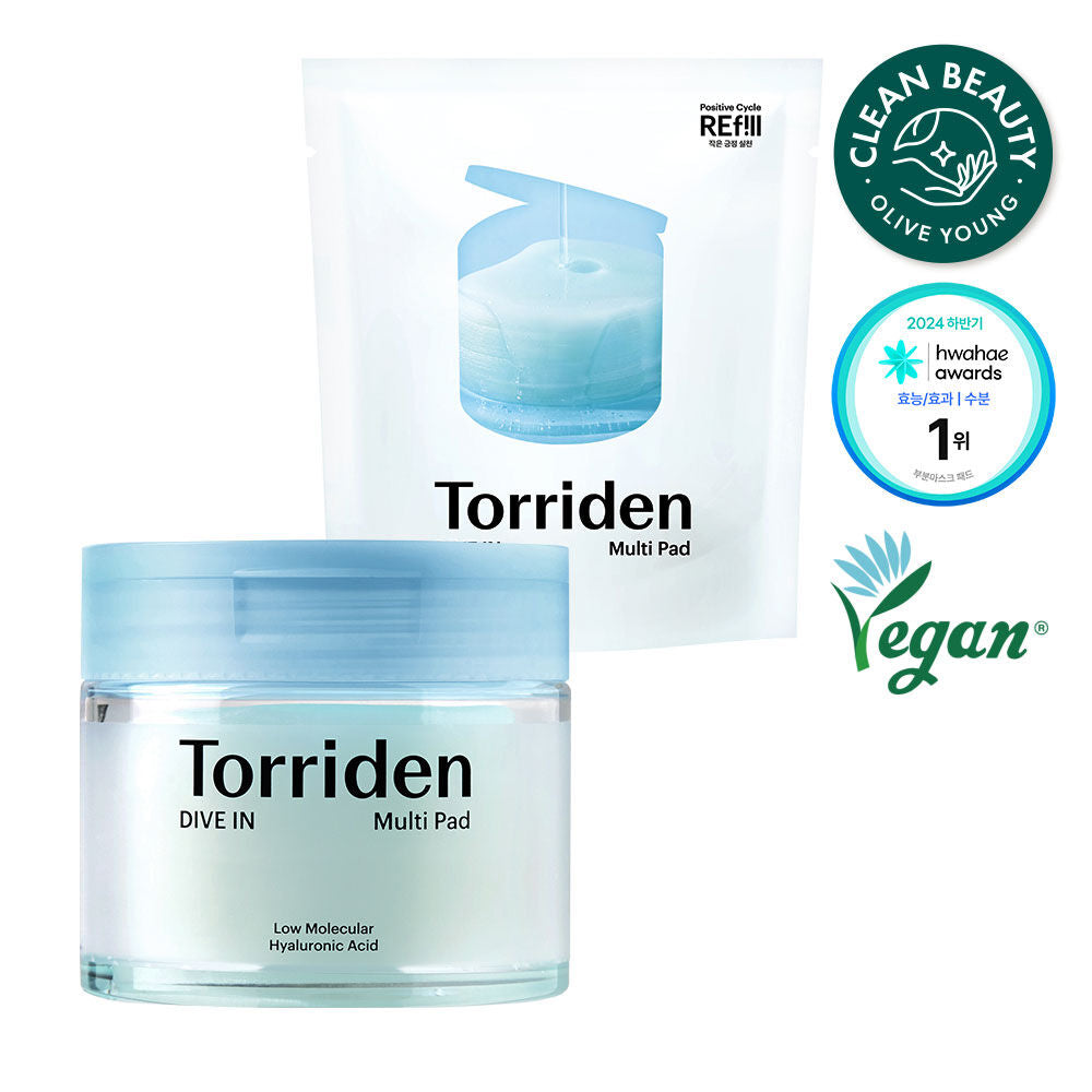 Torriden 積雪草純素舒緩控油爽膚棉片/玻尿酸補濕棉片| Torriden Pad🌿