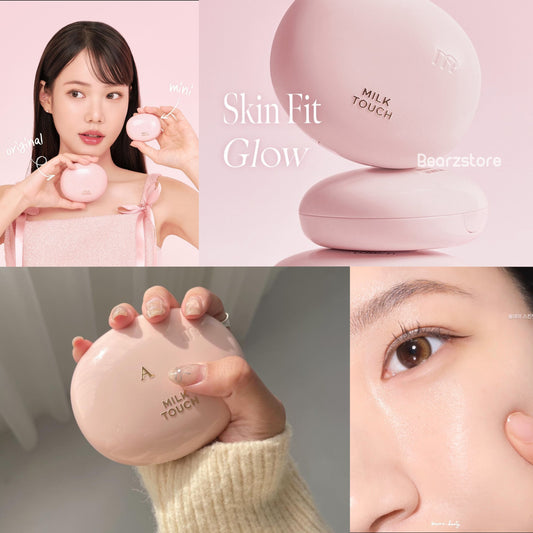 輕薄持妝偽素顏妝感✨| Milk Touch持妝牛奶肌絲網按壓式氣墊🥛Milk Touch All-Day Skin Fit Milky Glow Cushion SPF50+ PA++++ ☁️