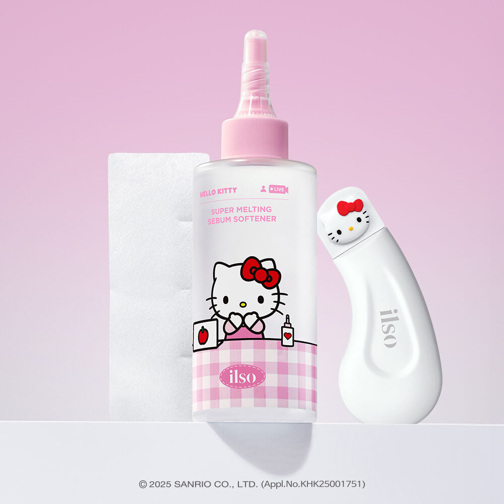 Hello Kitty x Ilso 限量特別版💖黑頭粉刺必試款🧹| Ilso溶解皮脂收毛孔導出液套裝 Ilso Super Melting Sebum Softener🦋