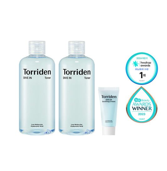 送洗面💡化解排行榜第一位 🌟Torriden 5D低分子透明質酸保濕爽膚水300ml+300ml💧