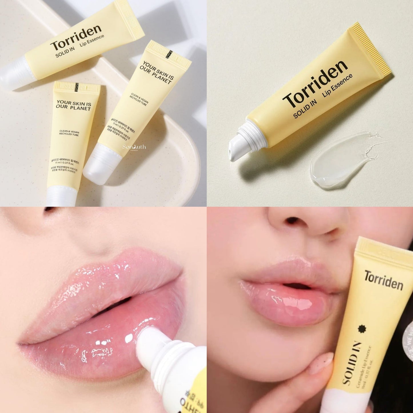 共3枝+含限量色包裝+送鎖匙圈🩵沙漠唇也秒變玻璃唇| Torriden Solid In Ceramide Lip Essence 神經酰胺滋潤護唇精華✨